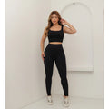 Legging Canelada Modeladora – Premium Zero Transparência
