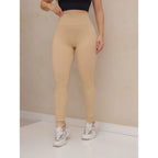 Legging Premium Canelada em Poliamida de Alta Compressão Cintura alta